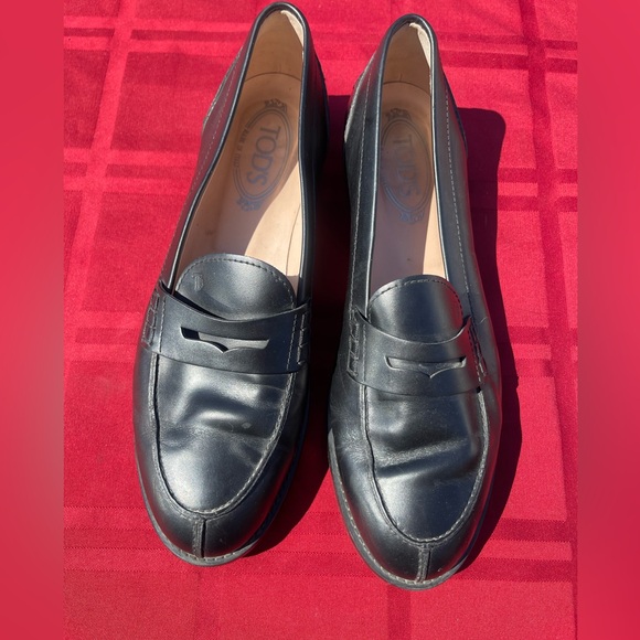 Black Tods loafers - Picture 1 of 5